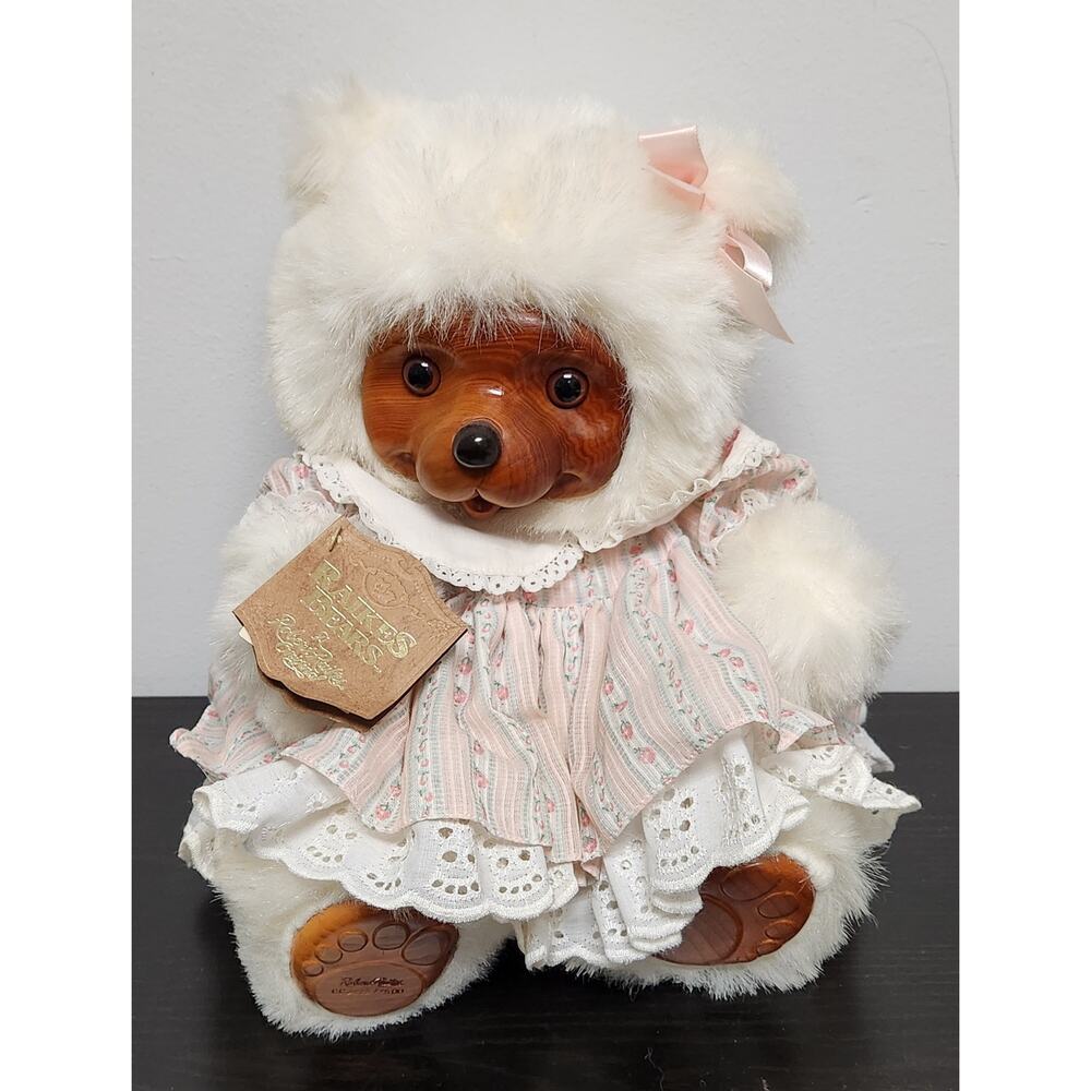 Vintage Robert Raikes Original "17007 Sally" Wooden Face Doll w/ Tags